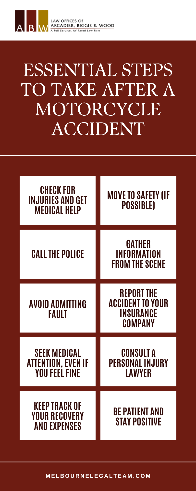 Essential Steps Το Take After A Motorcycle Accident Infographic